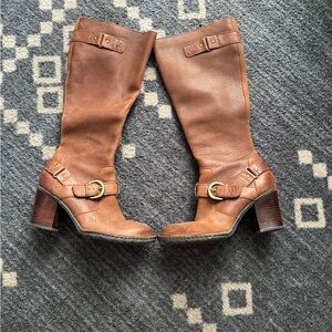 Women’s Born tall heeled leather boots 7